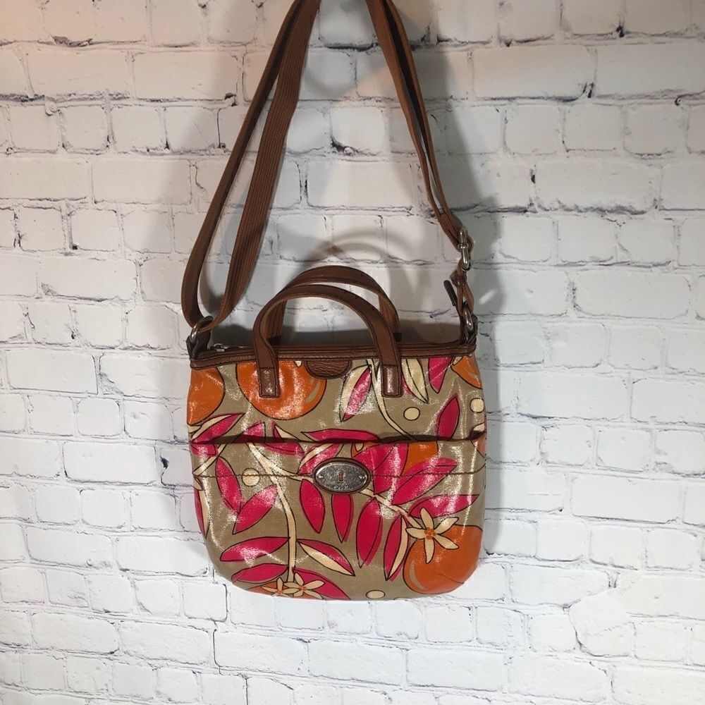 Fossil Multi-Color Floral Crossbody Shoulder Bag